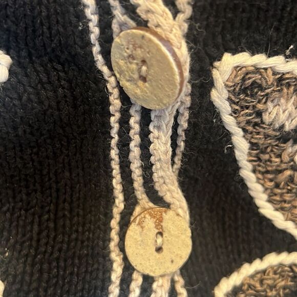Sigrid Olsen hand knitted vintage cardigan sweater L - Picture 8 of 8